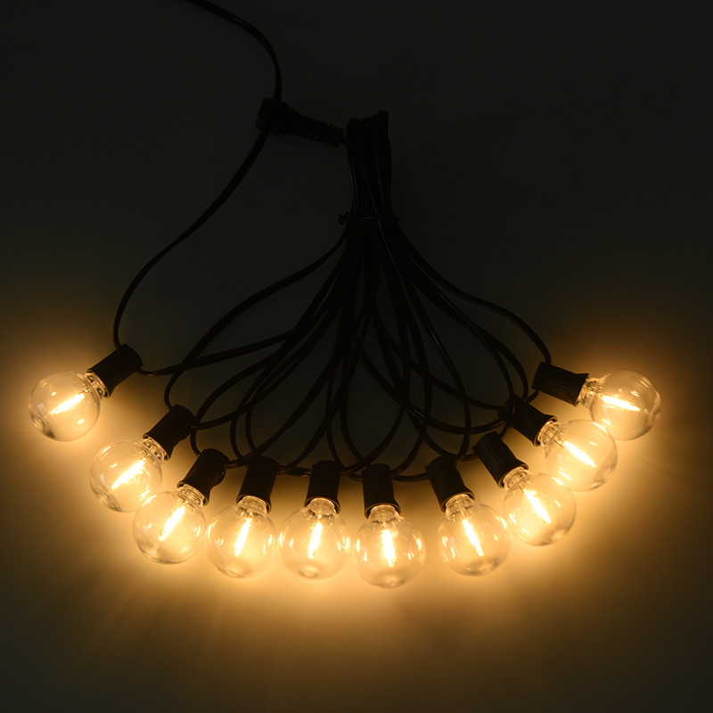 G40 Clip-on E12 Spiral Varm hvid String Lights