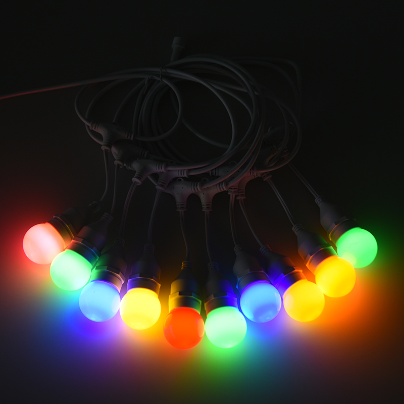 G45 Pendel Type E27 Spiralfarvede String Lights