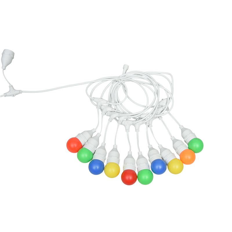 G45 Pendel Type E27 Spiralfarvede String Lights