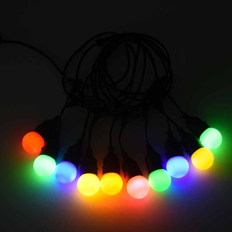 G45 Pendel Type E27 Spiralfarvede String Lights