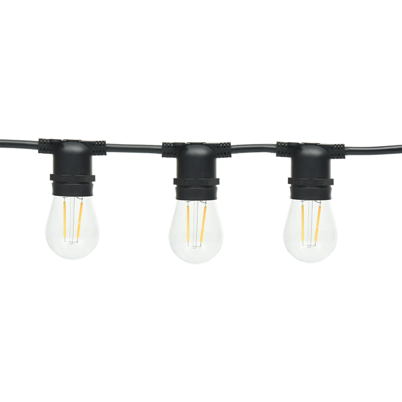 Fladt hoved integreret string lys