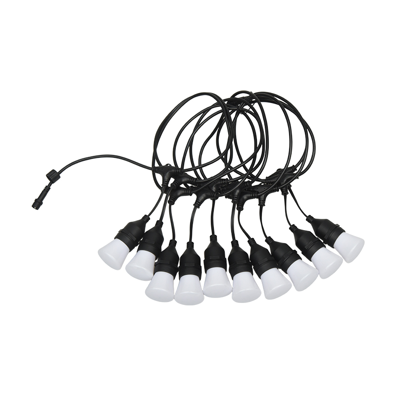C45 Hængende Type E27 Spiral RGB Synchronized Blinking String Lights