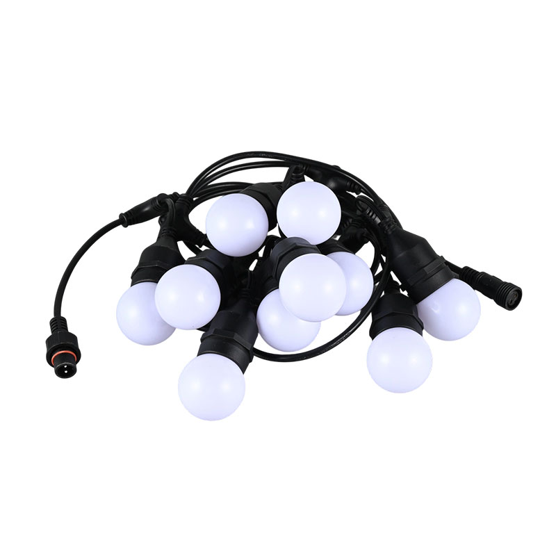 G45 Hængende Type E27 Spiral RGB Synchronized Blinking String Lights